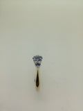 9ct Ceylon Sapphire & Diamond Ring L17689DC-9238