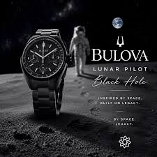 Bulova Lunar Pilot Black Hole Watch 98A335