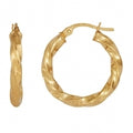 9ct Twist Hoop Earing 5ER0089