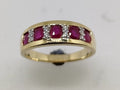 9ct Ruby & Diamond Ring 0.10pts tdw 5RIN0092RUDI