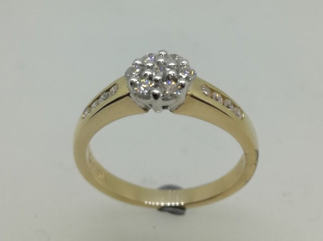 9ct Diamond Cluster Ring L15809D
