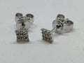 Diamond Square Cluster Studs 0.10ct tdw ER004W9D