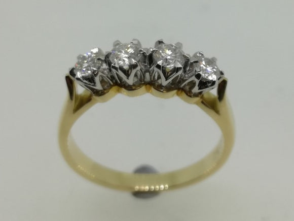 18ct 4 Stone Diamond Ring L1418D