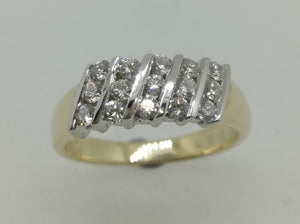 9ct Channel Set Diamond Ring L12649D-9237