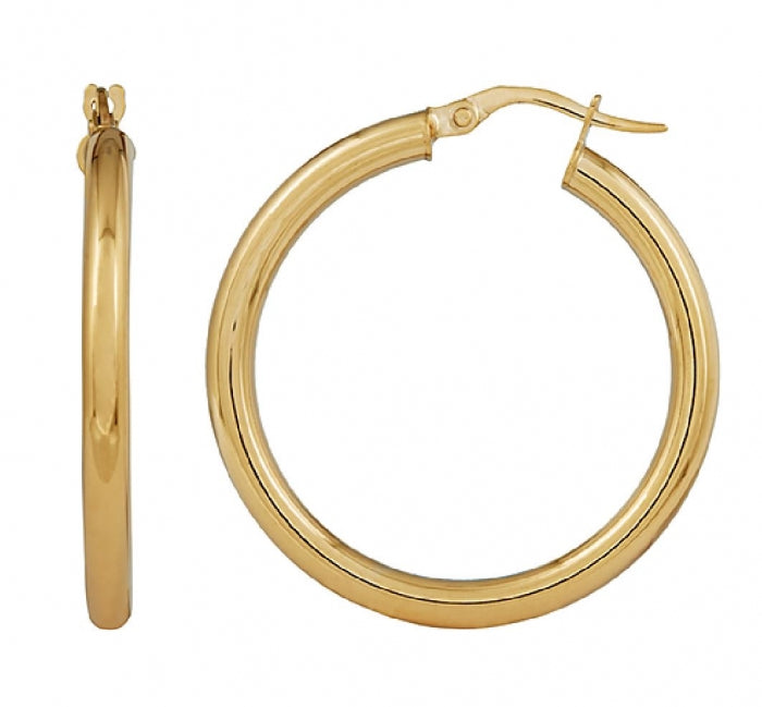 9ct Plain Hoop Earing 5ER0017