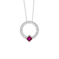 Ellani Silver Pendant P877RD
