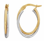9ct Oval Hoop Earing 5ER0153