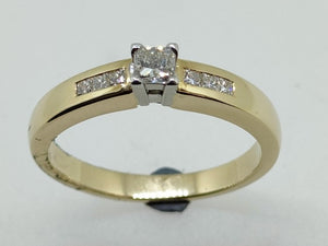 9CT Princess Cut Diamond Ring L16469D