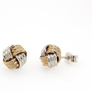 9ct-S/S Stud Earing CAB16Y9STG