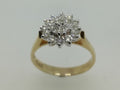 9ct Diamond Cluster Ring 9256-19x3pt