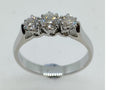 18WG 3 Stone Diamond Ring 145103-W18-D