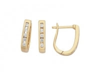 9ct Diamond Huggie Earing 5ERJ0002-Dia
