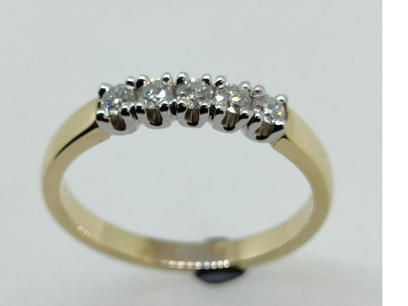 9CT 5 Stone Diamond Ring L17279D