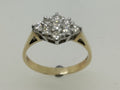 9ct Diamond Cluster Ring 9x 0.05ct