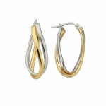 9ct Oval Hoop Earing 5ER0441