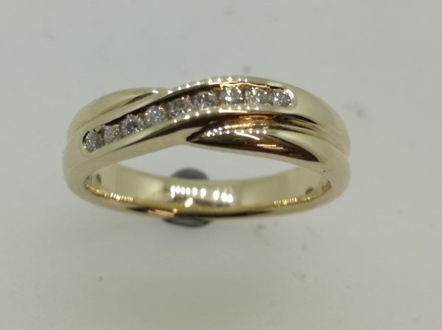 Diamond Crossover Ring IMP-R1227 9CT Y