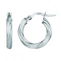 9ct Twist Hoop Earing 5ER0031W