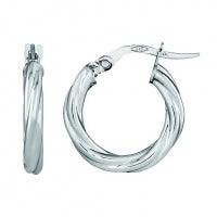 9ct Twist Hoop Earing 5ER0031W